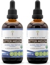 Tribe Bitter Melon USDA Organik | Alkol Özgür Tür, Yüksek Lisans Herbal Drops | %100 sertifikalı Organik Bitter Melon (Momordica Charantia) kuru meyve (2x4 oz)