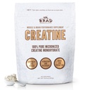 B.rad 100% Pure Micronized Kretine Monohidrat Toz | Doğal, Hiçbir Katkı | Boosts Muscle Strength, Recovery & Performans | Beyin Sağlığı | 300g, 60 Hizmetler