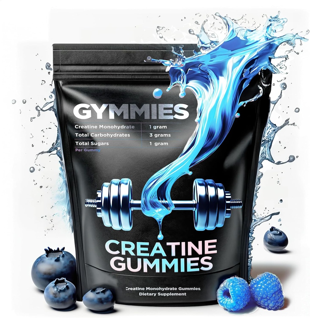 Tinatine Monohidrat Gummies - Kas Büyüme, Performans, Endurance - 5 Gramt Tina per Service - Vegan, Non-GMO, Gluten-Free, USA - 90ct (90 Count, Sour Blue Raspberry)