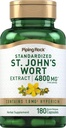 Piping Rock St. John's Wort Capsules | 4800 mg | 180 Pills | Kadınlar ve Erkekler için Tamam | Non-GMO, Gluten Free