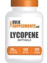 BulkSupplements.com Lycopene Softgels - Lycopene Supplement, Antioksis Supplement - Gluten Free, 1 Yumuşakgel (20 mg), 120 Softgels (Pack of 1)