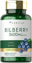 Carlyle Bilberry Capsules | 3600 mg | 150 Kont | Vegetarian, Non-GMO, Gluten Free Fruit Supplement