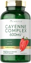 Carlyle Cayenne Pepper Capsules 600 mg | 350 Pills | Non-GMO, Gluten Free Supplement Supplement