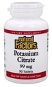 Doğal Faktörler - Potasyum 99 mg, Sağlıklı Kaslar, Nerves & Heart, 90 Tabletler