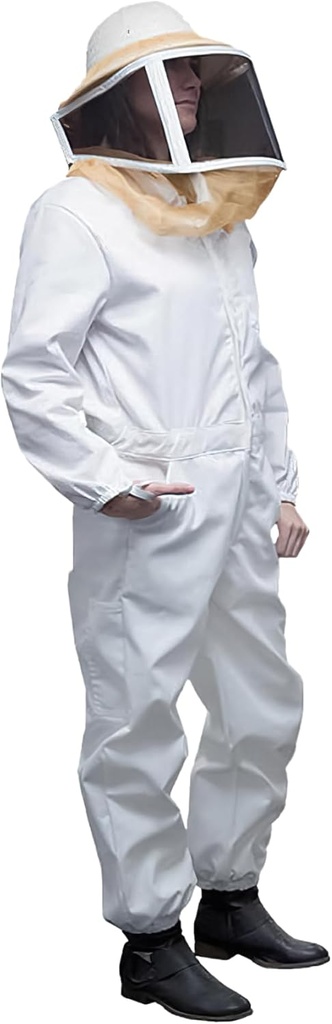 Mann Lake Deluxe Bee Suit, Surfaceed Square Veil, Dayanıklı 50/50 Pamuk/Polyester Mix, Arı Koruma Suit, Yetişkinler için Profesyonel Arı Koruma Odası, Büyük Yetişkinler için Büyük