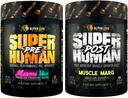 ALPHA LION Superhuman Pre Workout Toz & Post Workout Recovery Sche, Sustained Energy & Focus + Lean Muscle Growth, Strength & Volume (Miami Vice & Muscle Marg)