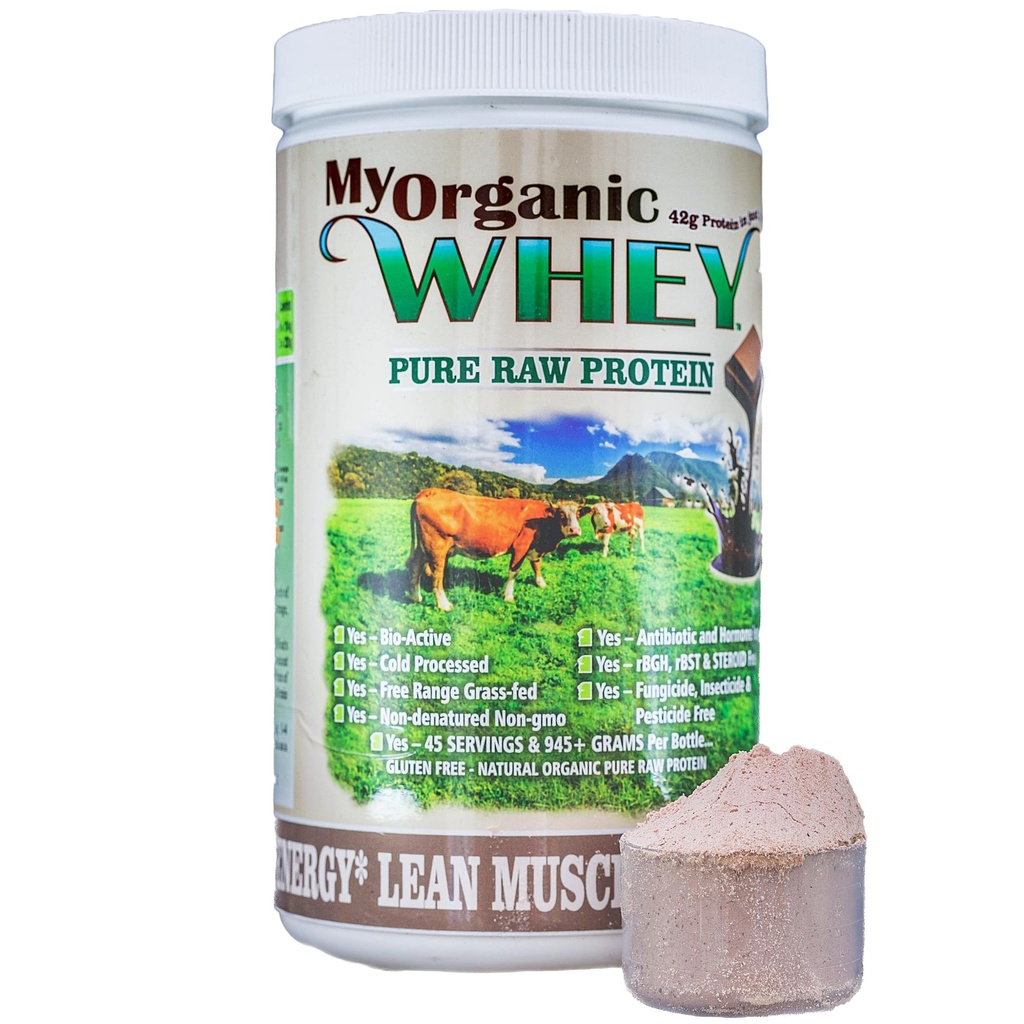 Organik Whey protein Toz, Grass-Fed Non-GMO Cold Process Grade-A Milk rBST Hormon-Free Chocolate Protein Toz, Hiçbir Preservative veya Adds Pure Whey protein42g of Protein in Just 2 Scoops)