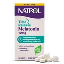 Natrol Melatonin 10 mg Zaman Yayın Tabletleri, Restful Sleep için Uyku Diyeti Tamam, 100 Melatonin Zaman Yayın Tabletleri, 100 Hizmet