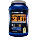 BodyTech Whey Protein Isolate Powder, Vanilla Flavor, 25g Protein per Serving, High Concentrated Protein Powder with Amino Acids & BCAAs for Men and Women, Gluten Free, 3 lbs, 47 Servings