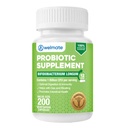 WELMATE Bifidobacterium - Probiyotik Supplement - Destekler Gut Health - Immune Support - Digestive Enzymes - Gluten Free - Vegan - Erkekler & Kadınlar Probiyotik - Değer Boyutu - 200 Kont