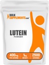 BulkSupplements.com Lutein Toz - Marialtı Çiçek Ekstraksiyonu, Eye Supplement, Lutein 20 mg - Antioksi Kaynağı, Gluten Free, 400 mg for Service, 1kg (2.2 lbs) (Pack of 1)
