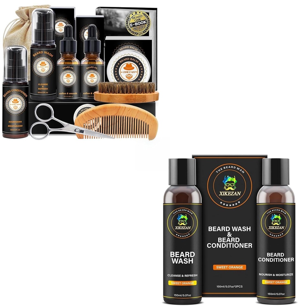 XIKEZAN Erkekler için Hediyeler w/Beard Kit ve Beard Spuer Setleri
