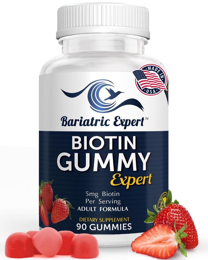 Bariatrik Uzman Biotin Vitamini – Yetişkinler Post Bariatrik Cerrahisi Için Hızlı Diyet Tamamı, 90 Count