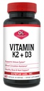 Olympian Laboratuvarları K2 + D3, 60 Hizmet, Immune System, Bone and Heart Support, 60 Vegan Capsules