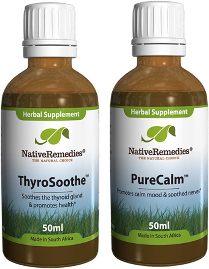 Yerli Remedies ThyroSoothe ve PureCalm ComboPack
