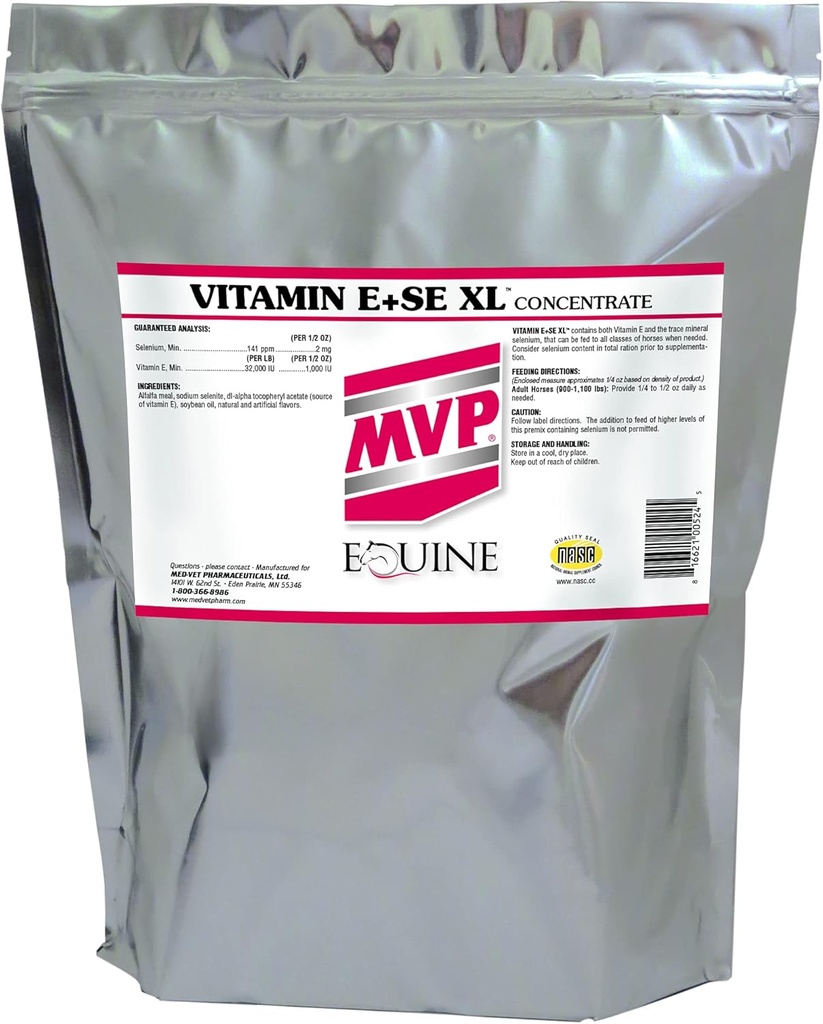 E/SE XL (5lb) Atlarda Sağlıklı Kas Fonksiyonlarını Desteklemek için Yoğun Formula