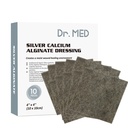 Dr. Med Silveruba Alginate Yarası 4'x4' Patches, 10 Bireysel Paketi Yüksek Absorbency Ag Alginate Yara Bandage, Non-Adhesive, Painless Removal Gauze for Bedsore, Ulcers, Skin Abrasions