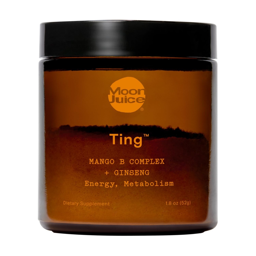 Moon Juice - Ting Mango B Complex + BTC Supplement - Jar (25 hizmet) - Caffeine Free Energy, Metabolism & Mood - Organik Tulsi & Guava - 3rd Parti Test Edildi - Vegan & GMO - 1.7oz