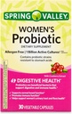 Women's Probiotic Supplement with Prebiotic Inulin & Cranberry – Digestive, Urinary, & Immune Health Support, 1 Billion Active Cultures, 8 Strains, 30 Count Capsules – Gut Health Probiotics for Women