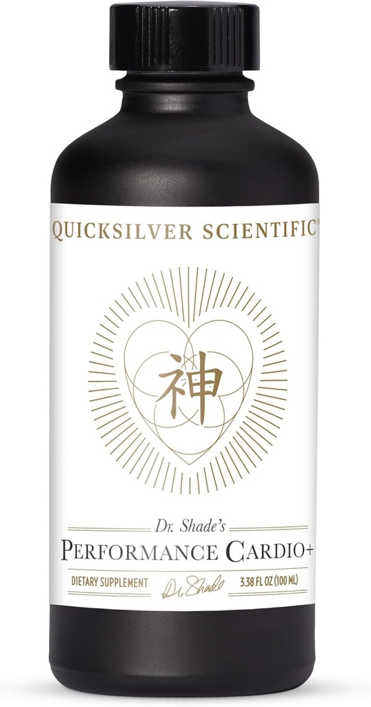 Quicksilver Scientific Performance Cardio+ - Herbal Supplement to Support Blood Circulation & Brain Health - Cardiovascular Supplement with Hawthorn Berry + He Shou Wu + BTC Ekstraksiyon (3.38 oz)