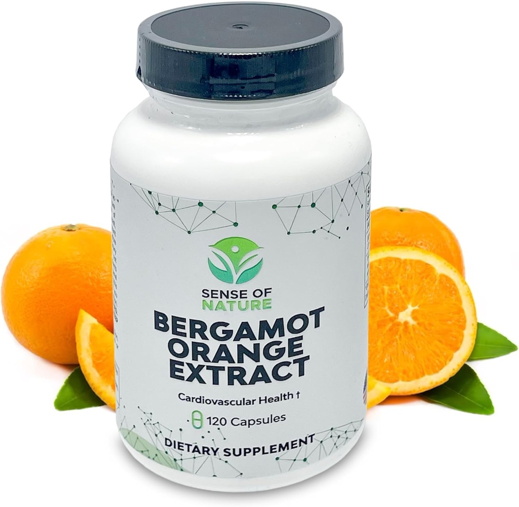 Bergamot Extract 1000 mg - Organik Bergamot Orange Extract Supplement for Heart, Immune System Support, and Health Aging - Pure, Vegan Bergamot Capsules
