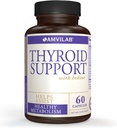 Tiroid Destek Iodine, B12 ve 12 Diğer Temel Malzemeler -Sağlıklı Tiroid, Mutlu Yaşam. Metabolism, Enerji ve Bilişsel Sağlığı yeniden canlandırın. 60 Capsules