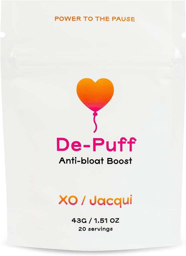 De-Puff Menopause Support for Bloating & Digestion – Add-on Booster for Protein Powder - Organic Vegan Menopause Relief for Menopause Symptoms – with Apple Cider Vinegar, Kelp Powder & Cucumber Powder
