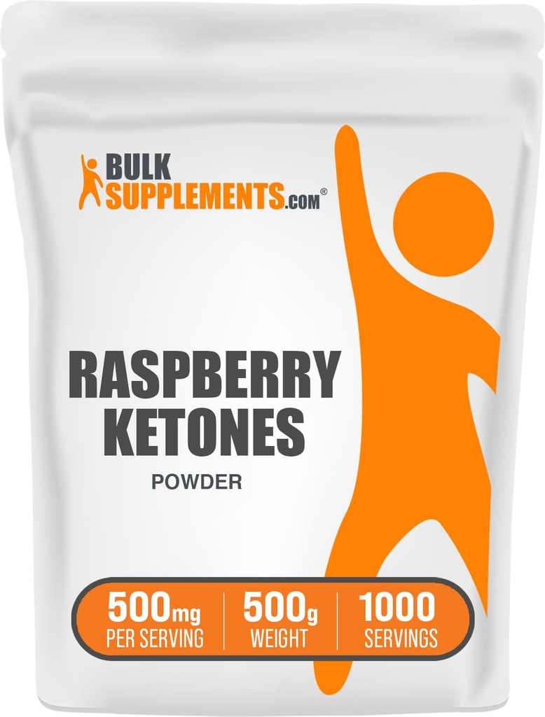 BulkSupplements.com Raspberry Ketones Toz - Raspberry Ketones Supplement, Antioksit Kaynağı - Enerji Desteği için Gluten Free, 500 mg per Service, 500g (1.1 lbs) (1.5 $ 1)