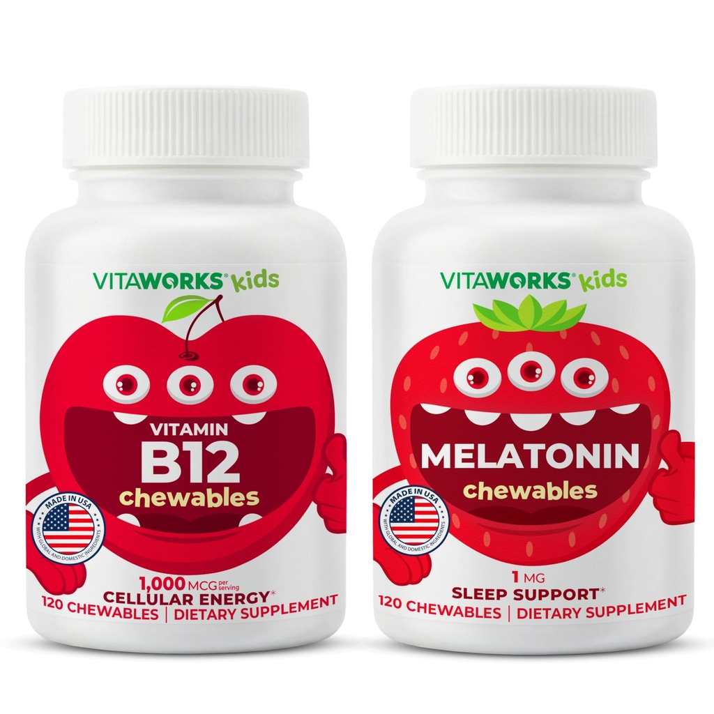 Çocuklar B12 Chewables + Melatonin 1 mg Chewables Sche