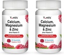 YUM-V'Suba, çinko ve Vitamin D Gummies (90 Kont) - Vitamin D3 + PVC & Magnezyum Supplements - Kadın ve Çocuklar için Bone Health Gummy Supplement, Women & Kids