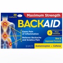 Backaid En Güçlü aspirin-Free Pain Relief from Backache, Sciatica and Leg Pain, Güçlü Kombinasyon, Uzun Son 6 Saat Formula, 38 Count
