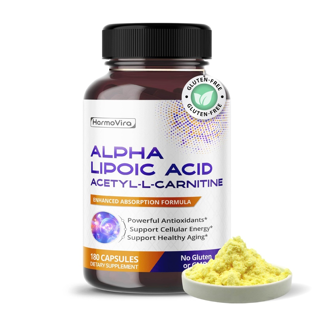 Alfa Lipoic Acid Acetyl-L-Carnitine - Destek Bladder Cleanse, Urinary Tract Health - 180 günlük Supply - ABD'de Gerçekleştirilmiş