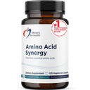 Sağlık Diyeti Synergy için tasarımlar - Vejetaryen Essential Amino Asits Supplement with BCAAs, Alfa-Ketoglutarate, Methionine + B6 (P-5-P) - sporcular için Destek + Kass (120 Capsules)