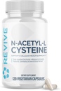 Revive MD NAC Supplement for Men & Women - N-Acetyl Cysteine Supports Respiratory, Cardiovascular & Cellular Health - Antioxidant & Immune Support (120 Capsules, 60 Servings)