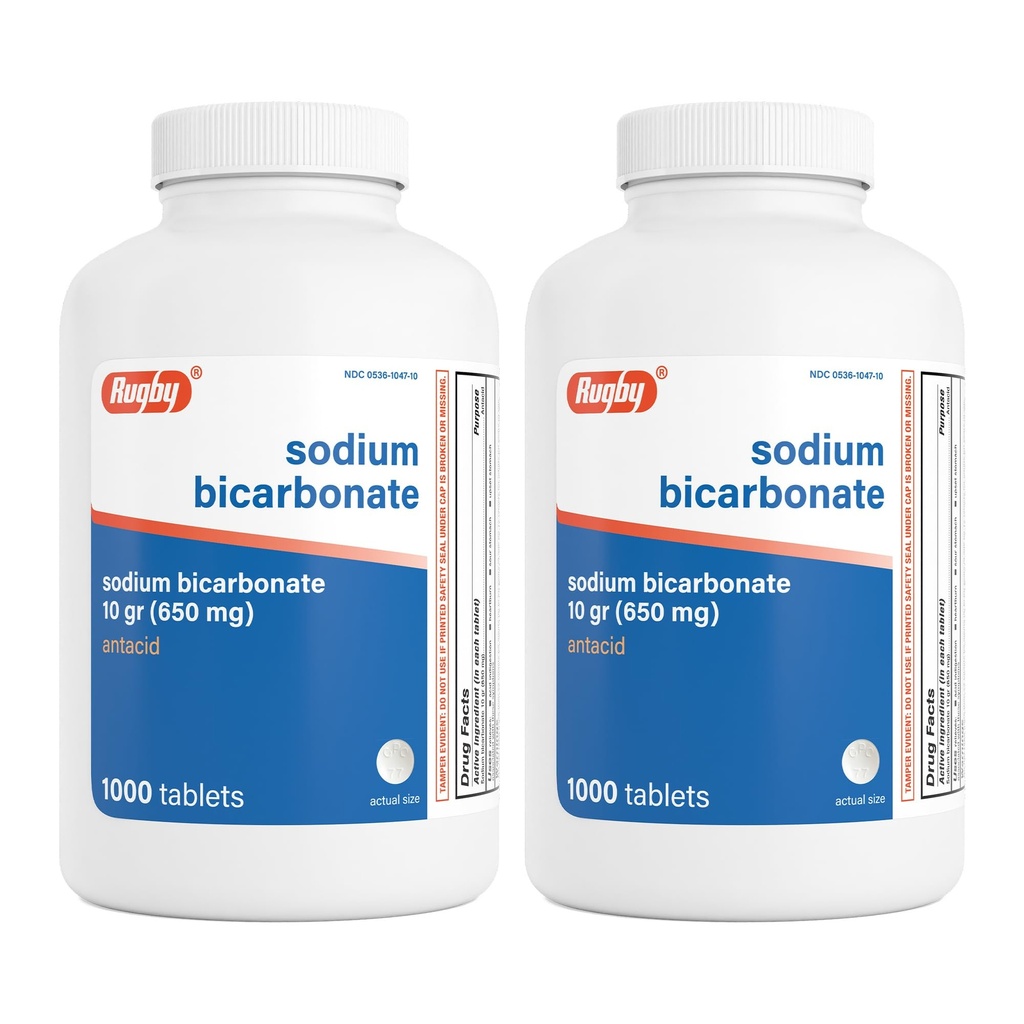 Rachel Bikarbonate 650 mg Antacid Tabletleri - Heartburn için Yardım, Sour Stomach & Indigestion, 1000 Count (2-Pack)