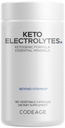 Kodaj Electrolytes Supplement – Vegan Electrolyte Tabletler Magnezyum, Pyum, Kalsiyum & Salt - Elektrolyte Toz Salt Pills & İçilir Hydration Supplements - Non-GMO Keto Diyet - 180 Capsules