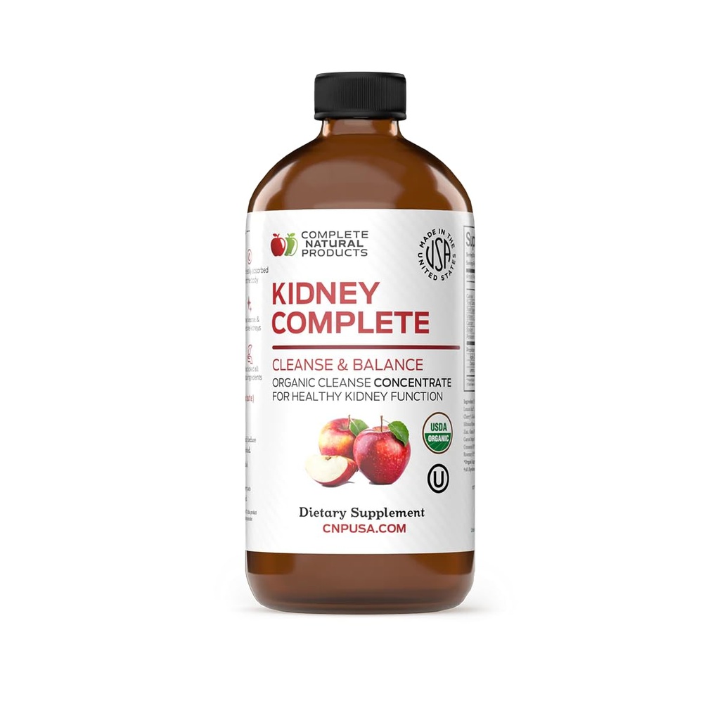 Tamam Natural Kidney Tamam - Kidney Desteği için Sıvı Diyetsel Supplement ve Apple Cider Vinegar, Lemon, Organik Chanca Piedra, Beet, Citric Acid, Vitamin C, & More - 12oz