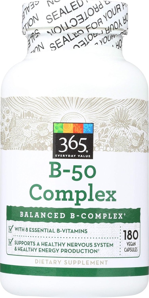 365 by Whole Foods Market, B – 50 Kompleksi, 180 ct