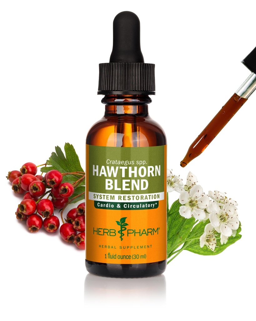Herb Pharm Hawthorn, Cardiovascular ve Circulatory Desteği için Sıvı Türleme, 1 Fl Oz