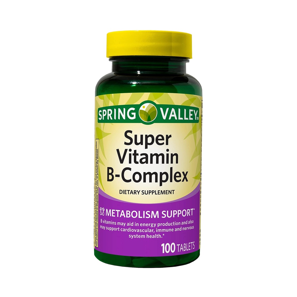 ikj Super Vitamin B-Complex Tabletler Diyet Tamam, 100 Count