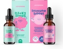 JoySpring Immune Drops & Vitamin D Paket | Çocuk Vitaminleri Doğal Kaynaklandı, Non-GMO, Non-Alcoholic Liquid Formula, Immunity Health Support | Vegan & Vegetarian Supplements