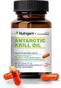 Antarktika Krill Oil 350 mg, Sıvı Sağlam Organik Kapsüller, Omega-3 EPA, DHA, Astaxanthin ve Phophos Supplement, Support Heart, Brain & Common Health, No Fishy Aftertaste, 30 Count
