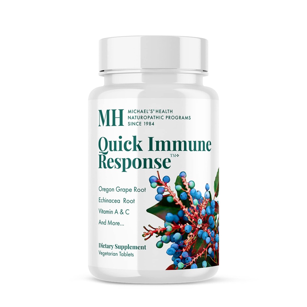 MICHAEL'S Health Naturopathic Programları Hızlı Immune Response - 120 Vejetaryen Tabletler - Immune System Support - A Vitamin C & çinko - 40 Hizmetler