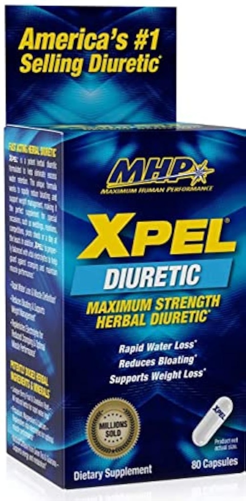 MHP Xpel Diyeter Supplement - Maksimum Kuvvet Diuretic, 80 Capsules