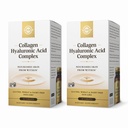 SOLGAR Collagen Hyaluronic Acid Kompleksi - 30 Tablet, 2 Paket - Non-GMO, Gluten Free, Dairy Free - 60 Toplam Hizmetler