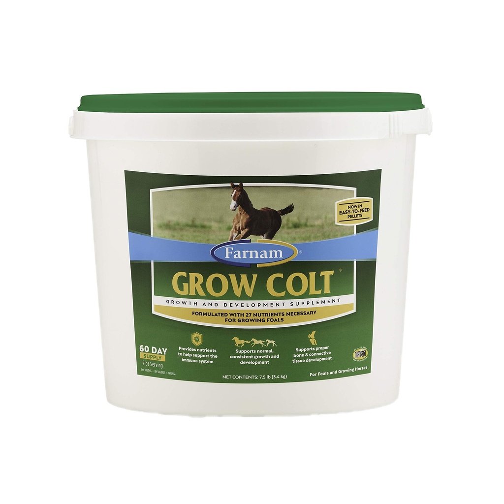 Farnam, Büyüme ve Kalkınma için Colt Supplement, İlk Yıllar içinde Normal, tutarlı büyüme, 7.5 lbs., 60 Day Supply