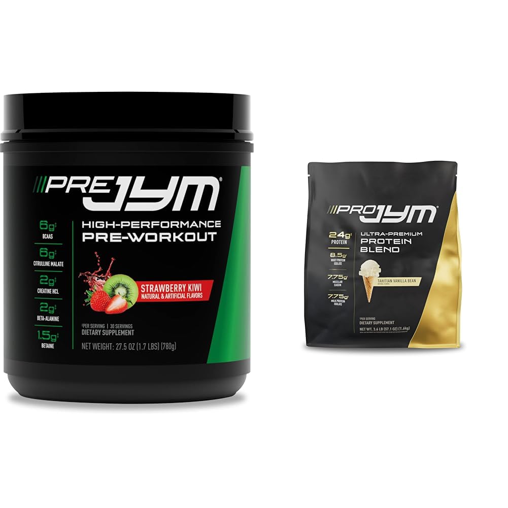 PRE JYM 30 Hizmet - Strawberry Kiwi & ahitian Vanilla Bean