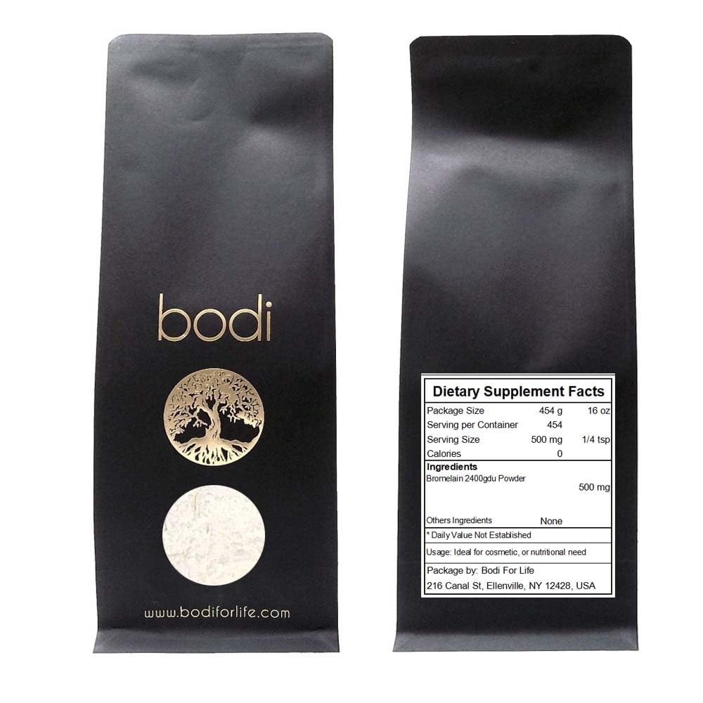 Vücut: Bromelain Toz 2400gdu Ekstraksiyon | 2oz to 5lb | 100% Pure Natural Hand Crafted (16 oz)