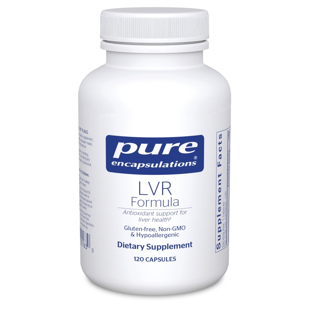 Pure Encapsulations LVR Formula | Hipoallergenic Supplement with Antioxy Support for Liver Cell Health | 120 Capsules
