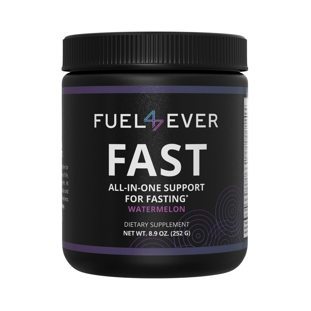 Yakıt 4 Ever Fasting Electrolyte Toz | witht Tinaine, Essential Amino Acids & Green Tea Extract | No Sugar, No Yapay Sweeteners or Materialss | Watermelon Flavor 30 Servisler